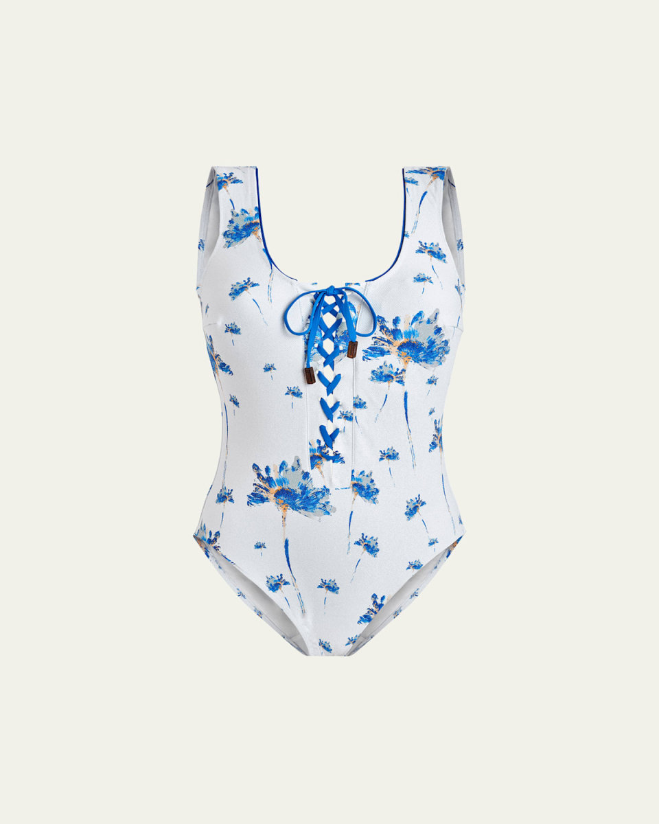 Herbier Shiny Jersey One-Piece Swimsuit